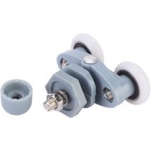 Csparkv - 8 Stück Schiebetürrolle, langlebige Kunststoff-Gleitrolle für Dusche, Aurlane, Badezimmer, Glastür, Bodenrollen, Lagerschienenrad (20 mm)
