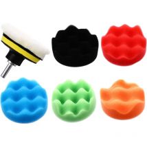 8-teiliges Polierschwamm-Set fürs Auto, Mikrofaser-Wachs-Applikator, Schwamm, Wolle, Motorhauben-Pads, Wachsrad für Auto, Mini - Csparkv