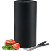 Blocs Couteaux Vides, Range Couteaux de Cuisine, Porte Couteaux avec Lattes Flexibles, Support Couteaux de Cuisine, Universel Bloc Couteaux pour 8