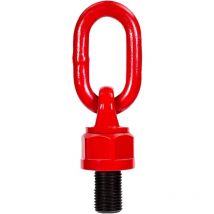 Boulon à œil à Anneau de Levage M14 Robuste, Filetage mâle Boulon à œil de Levage à épaulement Universel Boulons à œil rotatifs à 360 ° à Visser,