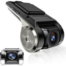 CSPARKV Camera Dash Voiture HD Mini DVR Enregistreur Caméra de Voiture Angle de Vision de 170 °, G-capteur, GPS Intelligent ADAS Driving Recorder USB