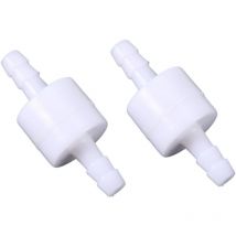 Clapet Anti-Retour en Ligne en Plastique, 2 Pièces 4mm Clapets Anti-Retour Unidirectionnels Clapet Anti-Retour sans Retour pour Eau Fioul Gaz