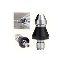 Csparkv - Cleaning Tool High-Pressure Nozzle, Kit for Pressure Washer, Nozzle, 1/4 High-Pressure Drain Nozzle Sewer Pipe Cleaner Pressure Washer