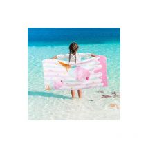 Csparkv - Crèmes Glacées Enfants Serviette de Plage - 70 x 150cm Serviette Microfibre sans Sable pour Filles Piscine Serviette de Voyage Absorbant