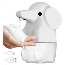 Csparkv - Dispensateur de Savon Automatique Dispensateur de Savon en Forme d'éléphant 250 ml 2 Modes usb Dispensateur de Savon à Main Mignon