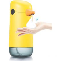 Csparkv - Distributeur automatique de savon moussant pour enfants avec capteur infrarouge sans contact, alimenté par piles, idéal pour salle de bain