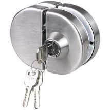 Csparkv - Double serrure de porte en verre 304 en acier inoxydable, les deux côtés ouvrent des crochets de porte sans cadre pour le verre d'épaisseur