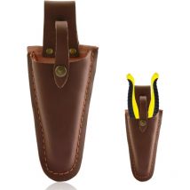 Tui en Cuir pour Sécateur ou Pince, Porte-Outils de Jardin en Cuir de Qualité Supérieure, Idéal pour Sécateurs, Ciseaux, Pincettes, Accessoire