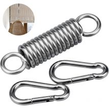 Csparkv - Fauteuil Suspendu, Ressort oscillant avec 2 mousquetons, Ressort en Acier pour Fauteuil Suspendu, Chaise Suspendue, Chaise Suspendue,