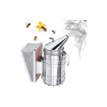 Fumeur Bee Hive,équipement d'apiculture, Grande Taille en Acier Inoxydable Robuste, Soufflet à Circulation d'air Supérieure et Excellent Dégagement