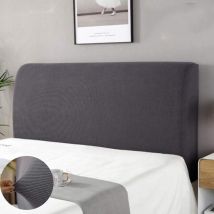 Csparkv - Housse Tete de lit,Housse de Protection de tête de lit Housse De Tête De Lit Lavable Anti-poussière Pack Complet 360 ° Gris 150cm Convient