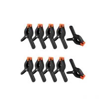 Csparkv - Jeu de 10 Pince à Ressort, 4 Pouces Pinces Clips, Noir Pince Polyvalente, Clamps de Préhension, Pour Travaux du Bois, photographie,