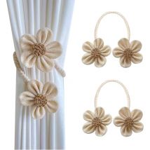 Lot de 2 Embrasse pour Rideaux, Embrasses de Rideaux Bohème, Stylisme Floral Embrasse Rideau, Modes Embrasses à Rideaux, Attache Rideau pour