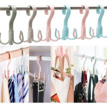 Csparkv - Lot de 6 cintres de ceinture pour placard, sac à main, écharpe, organisateur pour placard, crochet pour cravate et ceinture, crochet pour