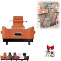 CSPARKV Multifunctional Car Seat Back Storage Box, Car Seat Organizer Backseat, Multifunctional Hook for Car Seat Back Cup Holder, Car Seat Tissue