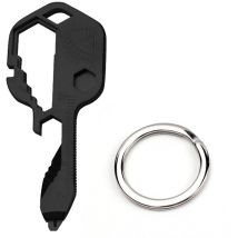Csparkv - Outil clé multifonction Outil clé extérieur Ouvre-bouteille en acier inoxydable 24 en 1 Mini clé portable Utilisé pour les outils de ligne