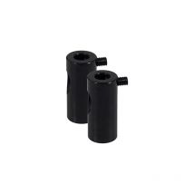 Csparkv - Paquete de 2 ganchos de techo descentralizadores negros de 40 x 20 mm Lámparas Move Light Soporte Decorativo Descentralizador para lámparas