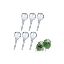 Paquete de 6 bolas de riego para plantas pequeñas (13 x 5 cm), de pvc, autorriego, para uso en interiores y exteriores - Csparkv