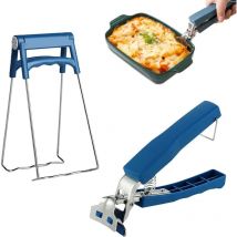 Csparkv - Pince à Four, 1Pcs Anti-brûlure Bol Clip, 1Pcs Pince pour Bol Chaud avec pp Poignée Antidérapante pour Four à Vapeur Air Fryer