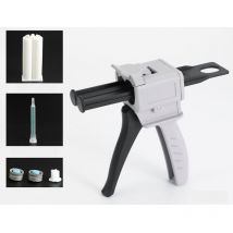 Pistolet Distributeur Époxy 50 ml, ab Pistolet à Colle Époxy Poignée Applicateur pour Mélange Colle, Ratios 1:1 (Pistolet) - Csparkv