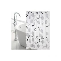 Csparkv - Rideau de Douche Motif de Fleurs Extra Large 300cm Large Rideau de Salle de Bain - 240cm Goutte Rideau de Douche Imperméable et