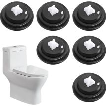 Csparkv - Rondelles de Diaphragme de Soupape, 6 Pièces Valves à Flotteur pour robinet, Joint Chasse dEau WC,Rondelles de Diaphragme en Caoutchouc de