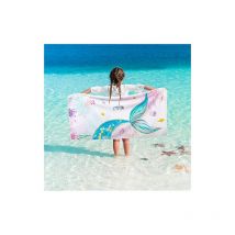 Serviette de Plage Enfants Sirène - 75 x 150 cm Serviette en Microfibre sans Sable pour Garçons Serviette de Piscine Absorbant Séchage Rapide Doux