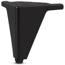 Csparkv - Set Mit 4 Metallfüßen – Elegant Gestaltete Füße Für Sessel Und Kleiderschränke – Schwarze Farbe – Höhe 100 Mm