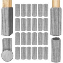 Csparkv - Stuhlbeinsocken, 24 Stück Filz-Stuhlsocken, rutschfeste Stuhlbeinkappen, verhindern Kratzer und Lärm