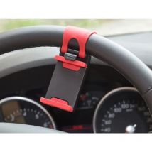Csparkv - Support de téléphone Portable Volant de Voiture, support de téléphone pour Volant de Voiture, Universel pour Smartphone avec Largeur