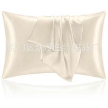 Taie Oreiller Satin 51x66 Lot de 2,pour Cheveux,Similaire Aux Taie d Oreiller en Soie - Csparkv