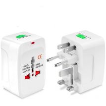 Csparkv - Universal Travel Adapter, Multi-Function Universal Plug Adapter with 2 usb Ports, France, usa, uk and Australia, All-in-One Plug Adapter
