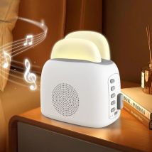 Csparkv - Veilleuse Bruit Blanc,3-in-1 Lampe de Chevet Bébé Veilleuse Machine à Sons avec Haut-parleur Bluetooth, Minuterie, White Noise Night Light