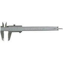 Pied à coulisse en acier inoxydable 150x40 mm 1/50 métrique 1/1000 pouces avec vis de blocage, pointes fines et jauge de profondeur MIB CSV1549