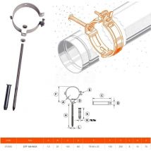 Ctf 120 Inox Collare Ø120 Con Clip Per Tubi Fumo - 073055 - GIA