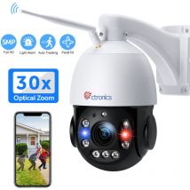 30X Optischer Zoom 5MP ptz Überwachungskamera Aussen wlan, Dome ip Kamera Outdoor, 150 m Nachtsicht, Personenerkennung, Automatische Verfolgung,