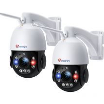 30X Optischer Zoom 5MP ptz Überwachungskamera Aussen wlan, Dome ip Kamera Outdoor, 150 m Nachtsicht, Personenerkennung, Automatische Verfolgung,