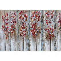 Kuateh - Cuadro Abstracto Kuatéh 120 x 80 cm Árboles de Ptoño Óleo sobre Lienzo