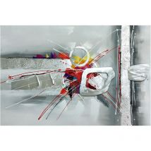 Kuateh - Cuadro Abstracto Kuatéh iii 120 x 80 cm Collage 3D con Elementos en Aluminio