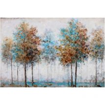 Kuateh - Cuadro Abstracto Kuatéh 120 x 80 cm Árboles de Otoño Óleo sobre Lienzo