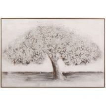 Adda Home - Cuadro Arbol Con Marco Champagne 120x4x80 Cm