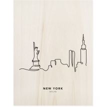 Cuadro de madera New York Skyline