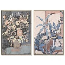 Cuadro Dkd Home Decor escandinavo 84 x 4,5 x 124 cm (2 unidades)