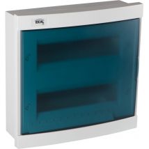 Kanlux - Cuadro de distribución kdb – 2x12 módulos – Empotrar – IP30 – Blanco/Azul