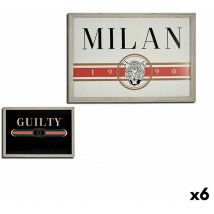 Cuadro guilty milan aglomerado 46 x 2 x 66 cm (6 unidades)