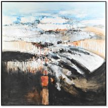 Fijalo - Cuadro Lienzo Ps 155X5X155 Abstracto Pintado Mano CU197344