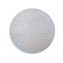 Cuadro redondo artesanal Abanico 90x90