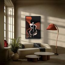 Cuadro violonchelo luz led 80X120