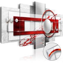 Décoshop26 - Cuadros de vidrio acrílico decoración de pared patrón Incarnadine Energy 100x50 cm VAT110034