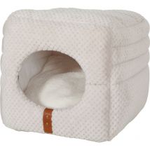 Cube 2 en 1. PALOMA 35 x 35 x 35 cm couleur beige pour chat. - animallparadise